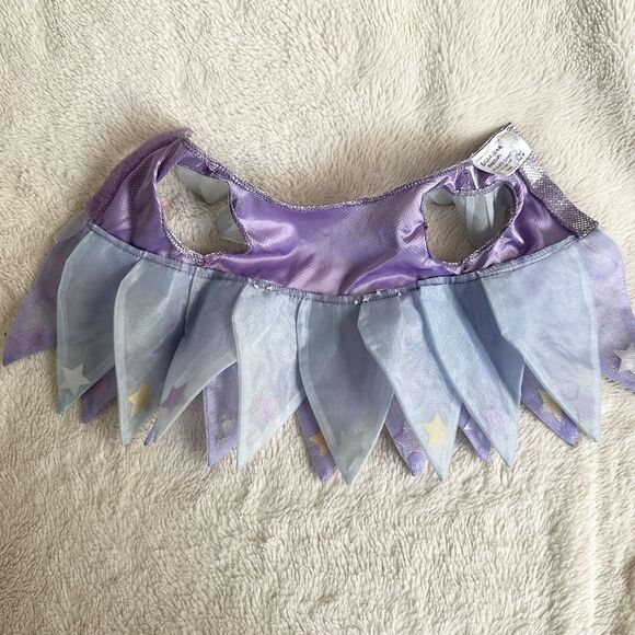 Build A Bear Workshop Purple Star Fairy Satin Glitter Ribbon Sparkle Dress - Picture 3 of 5